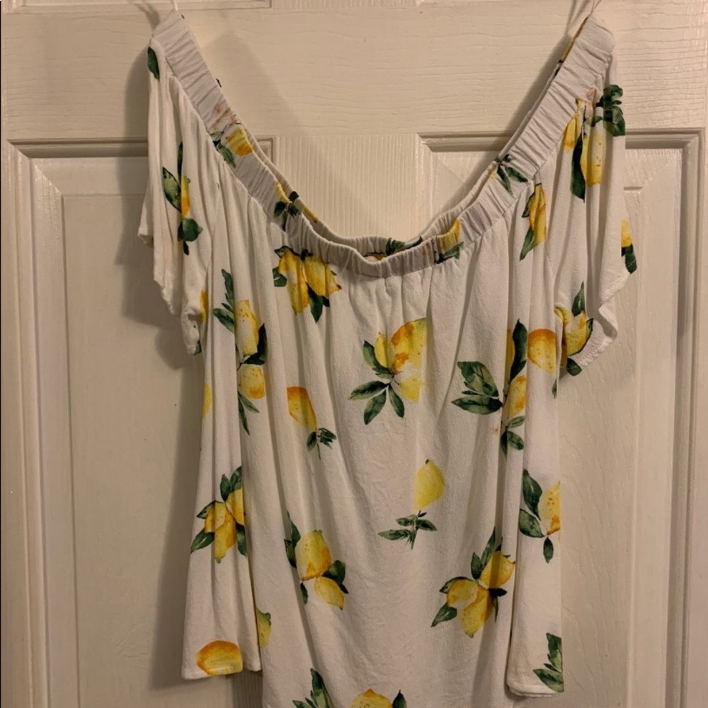 Skies are Blue Peppy Off-The-Shoulder Top